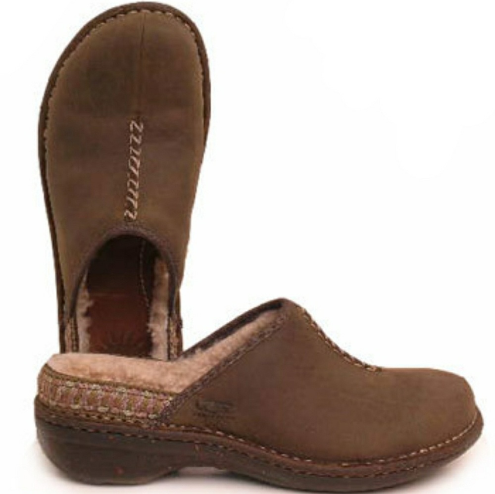 《UGG Australia》Brown Suede Kohala Slip On Mule